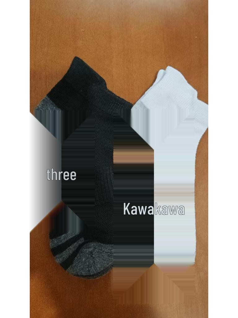 Herren Atmungsaktive Mesh Anti-Geruch Sport Knöchelsocken - Schwarz & Weiß, Sommer Dünner Stil