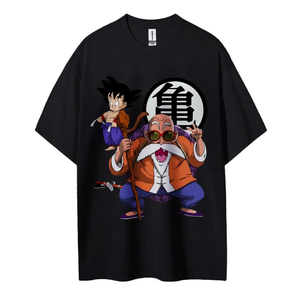 Dragon Ball Tshirt Mens Pure Cotton Casual Round Neck Tshirt Short Sleeve Clothing Summer Sports Casual Short Sleeve Top