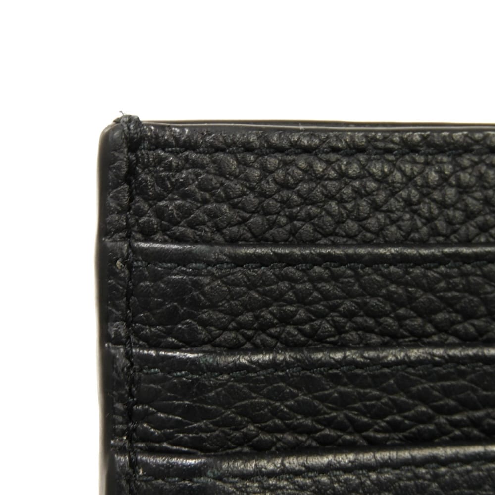 Used 10656 CD Icon Card Holder 2ESCH135CDI_H00N 7946 Current Icon Signature Grain Calfskin Pass Case/Business Card Logo