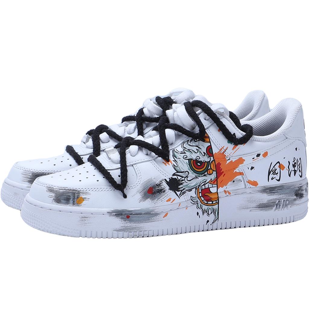 Nike Scarpe da Skateboard Air Force 1 Basse da Uomo Bianche CW2288-111(Team130-VAM)