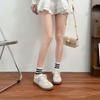 2025 spring new thick-soled German training shoes women's comfortable soft soles not tired feet campus wind small fresh flat baseplate shoes
