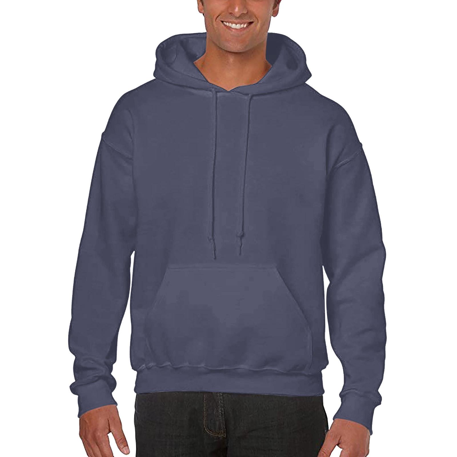 

Мужская толстовка с капюшоном в стиле ретро с длинным рукавом, топы, куртка, верхняя одежда XXL тёмно-синий