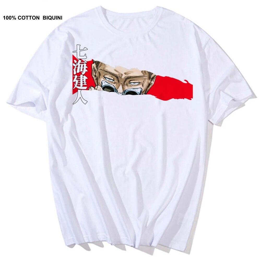 Japońskie anime Jujutsu Kaisen t-shirty unisex Itadori Yuji drukuj koszulki w stylu Harajuku Sukuna fajne unisex 100% bawełniana koszulka z krótkim rękawem