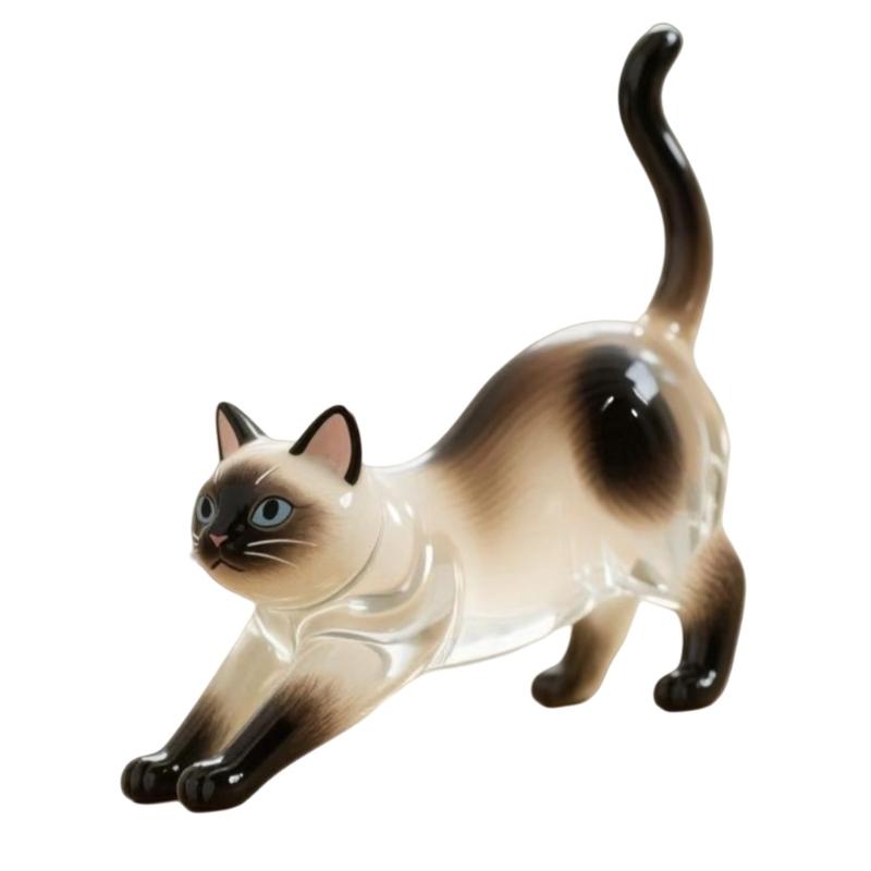 Stylish Plastic Clear Cats Furs Storage Box Unique Homes Decors For Showcasing Pet Hair Collection Container Ornament