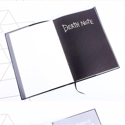 Death Note Notebook with Brush, Large Cosplay Notebook, Costume Accessory, Bungo Stray Dogs, A5 Size, Stationery, for Students and High School Student