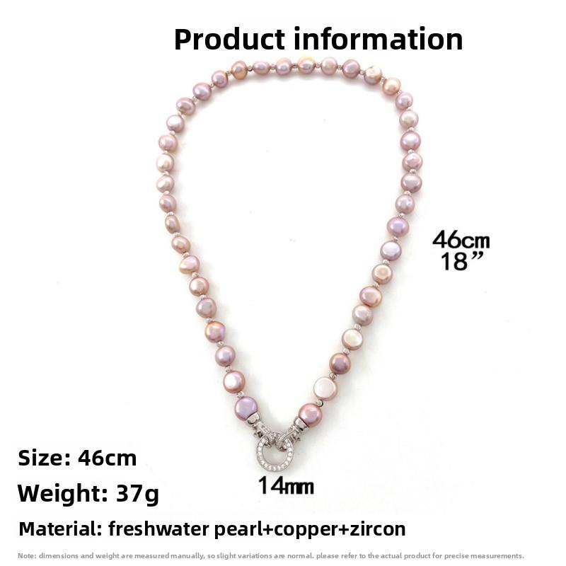 Meier Seedless Freshwater Pearl Necklace - Elegant, Stylish, Colorful, Minimalist, and Unique