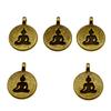 Buddha Statues Charms Multi Color Alloy Pendants For Spiritual Zen Jewelry Making