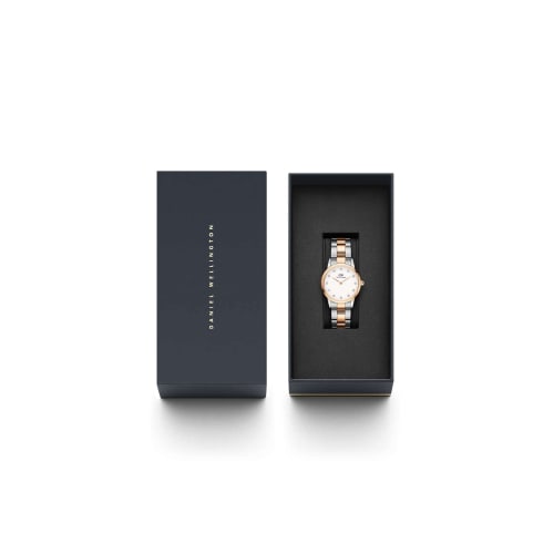 [Official Shop/2-Year Warranty/Authentic Import] Daniel Wellington DW Women's Iconic Link Lumine 28mm Watch, Stylish, Popular, and Cute with Crystals,