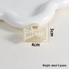 Korean Pearl Claw Hair Clip - Elegant Retro French Style
