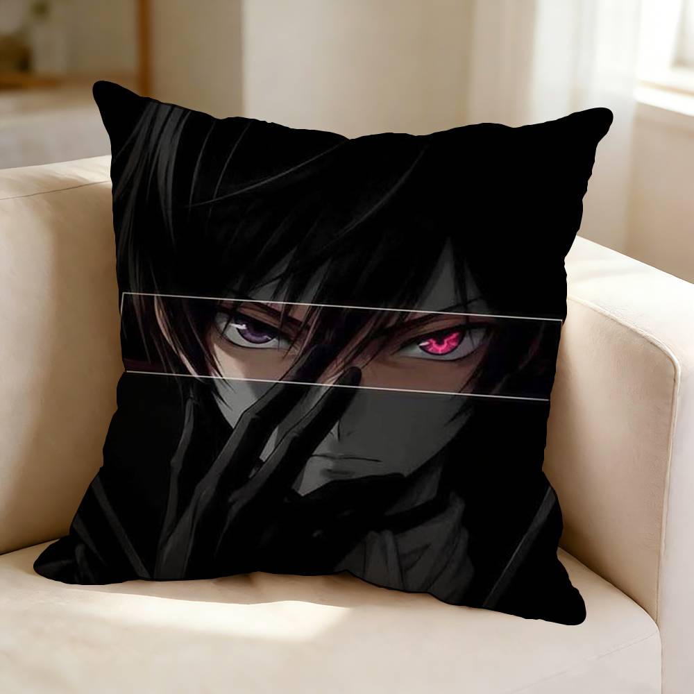 Revenge Anime CCode GGeass ZZero Pillow Case Square DoubleSided Sofa Cushion Cover Bedroom Bedside Pillow