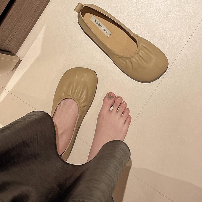 Fashion New Fashion  Print Women Ballet Flats Dance Shoes Casual Female Slip On Footwear Shallow Ladies Flat with Shoes Slides