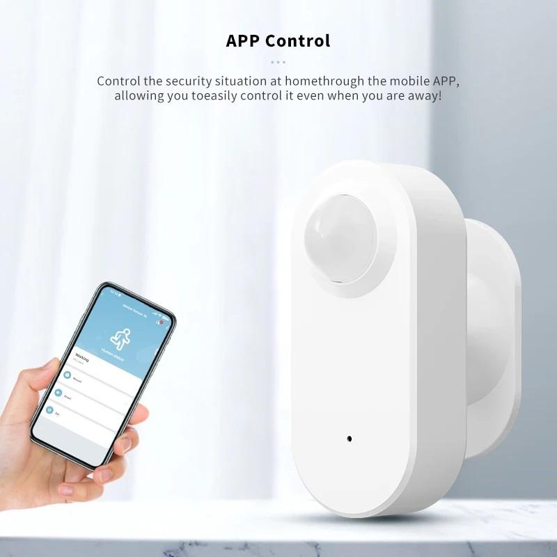 Tuya Zigbee Wifi Human Motion Sensor Smart Home App Remote Control 2.4Ghz PIR Detection Decor Security Alarm Protection