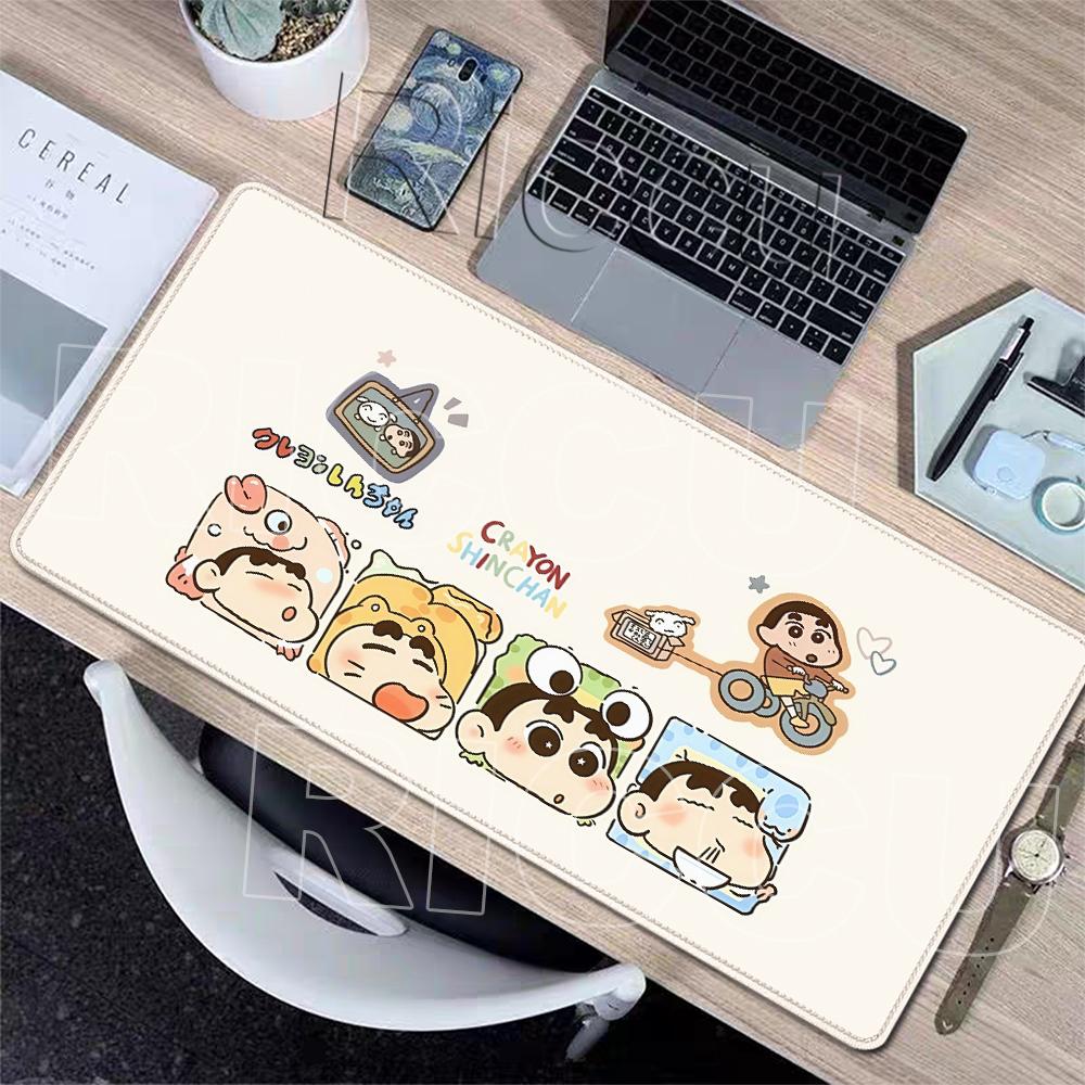 Extended Anime Cartoon Mouse Pads C-Crayon Shin-chans Desk Mats Peripherals HD Gamers Anti-slip Keyboard PC Rubber Table Carpets