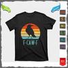 F-Caw-F Black Crow Black Bird Retro Sunset Vintage F-Caw-F T-Shirt Unisex Unisex T-Shirt