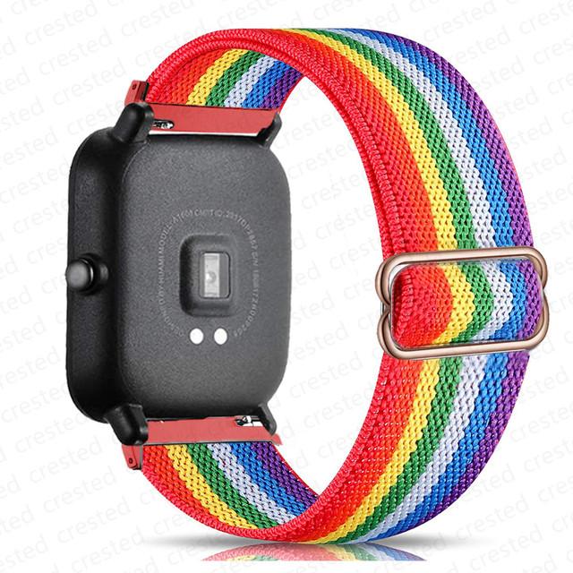 Nylon Band For Amazfit GTS 4/2/2e/3/GTS2 Mini/GTR/4/3/Pro/GTR2/stratos Bracelet Correa Amazfit Bip 6 5 3 20mm/22mm Watch Straps