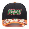 New Pizza Design Embroidered Baseball Hat Novel Trendy Hiphop Hat Sunshade Hat Unisex Outdoor Sports Leisure Decorative Hat