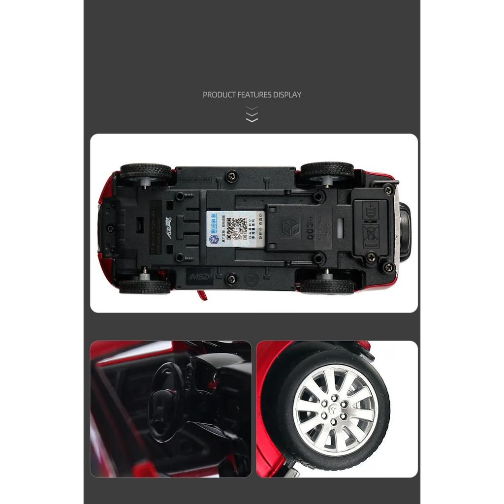 1/32 Mitsubishi PAJERO Slitinové auto Odlitky a Hračková vozidla Kovový Simulační model auta Natahovací Zvukové Světlo Dětský dárek