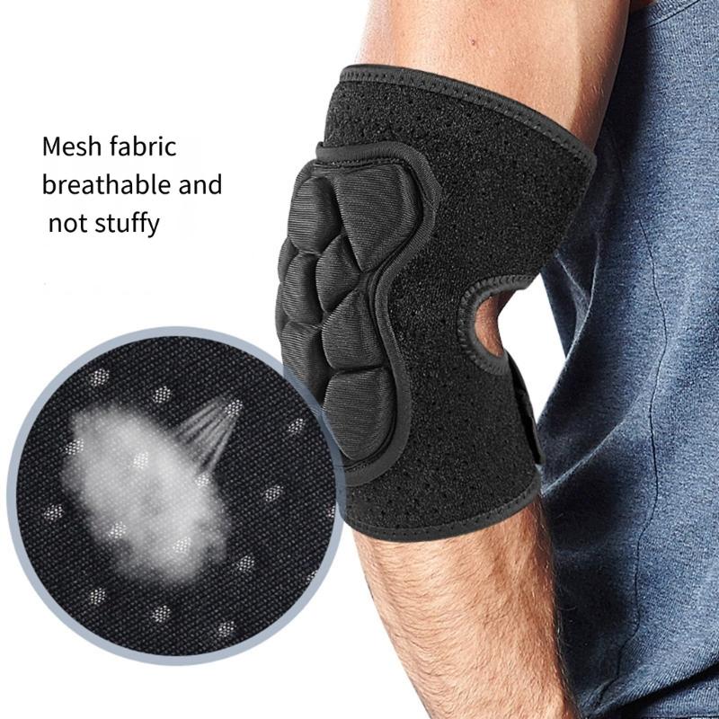 Thicken Elbow Guard Cycling Elbow Brace Roller Skating Elbow Support Breathable Arm Guard for Weightlifting Arm Support