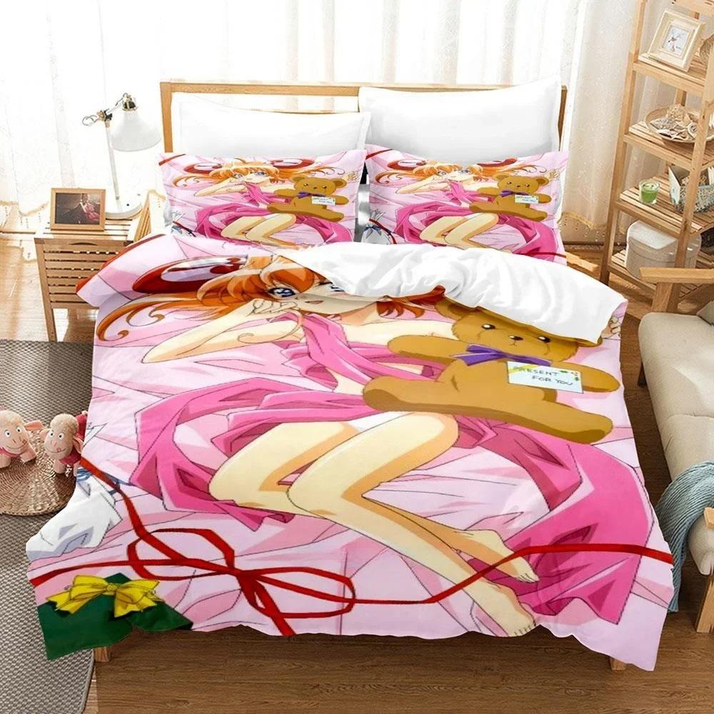 3D Printing Anime Kawaii Girls Rizelmine Bedding Set Single Twin Full Queen King Size Bed Set Adult Kid Bedroom Duvet cover Sets