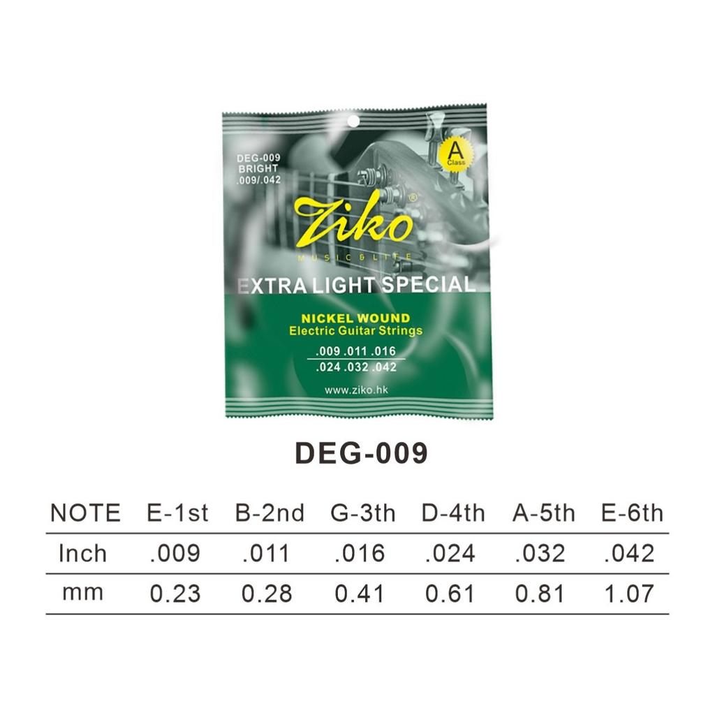 Electric Guitar Strings DEG-009/Steel Core Surface Coating Nickel Extra Light/for Electric Guitar Instrument Accessories