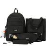 Four-piece Schoolbag Female Elementary School Student Crossbody Bag Middle School Student Backpack