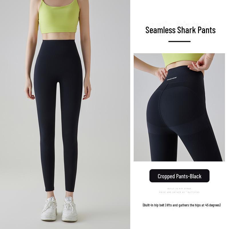 Shinozaki Hyun Women’s High-Waist Slim Yoga Leggings - Autumn Style Fitness Pressure Pants
