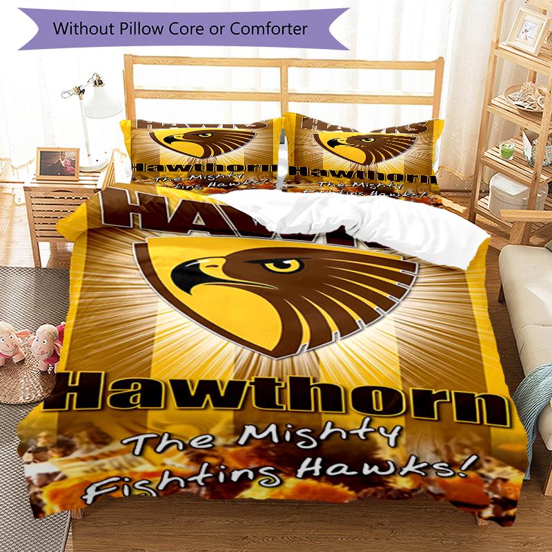3 Stück Fußballmannschaft (21) Design-Bettwäsche-Set - HD-bedruckte Bettwäsche mit 1 Bettbezug und 2 Kissenbezügen - Perfekt für die Dekoration zu Hause und im Studentenwohnheim