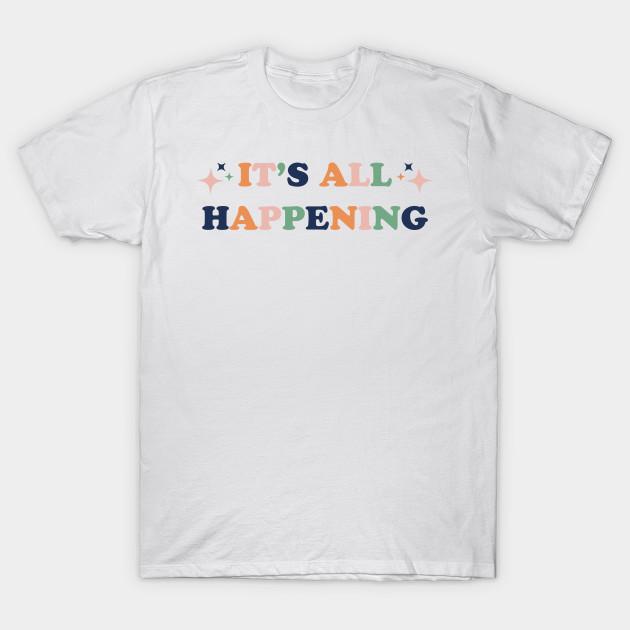 

Men Black Print T-shirt It S All Happening No-Cut Transfer Paper Print Cotton Tshirt 4XL білий