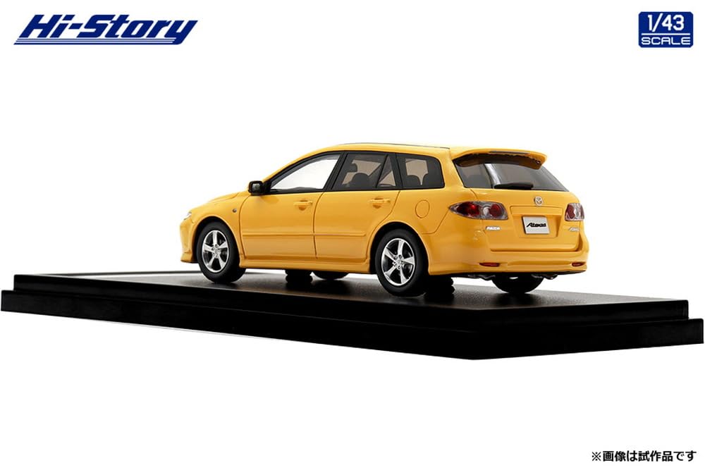 Inter Allied Hi Story 1/43 Scale Mazda Atenza Sports Wagon 23S (2004) Canary Yellow Mica Finished Model HS490YE