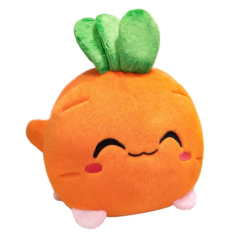 Cartoon Aardbeienkat Pluche Speelgoed Schattige Roze Appel Aubergine Kat Knuffeldier Pop Zachte Knuffel Pluche Verjaardag Kerstcadeaus 10cm pendant