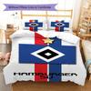 Hamburger Sportverein Pattern Bedding,Quilt Set Quilt Cover Pillowcase Home Birthday Gift(1 * Duvet Cover + 2 * Pillowcase, Without Core)