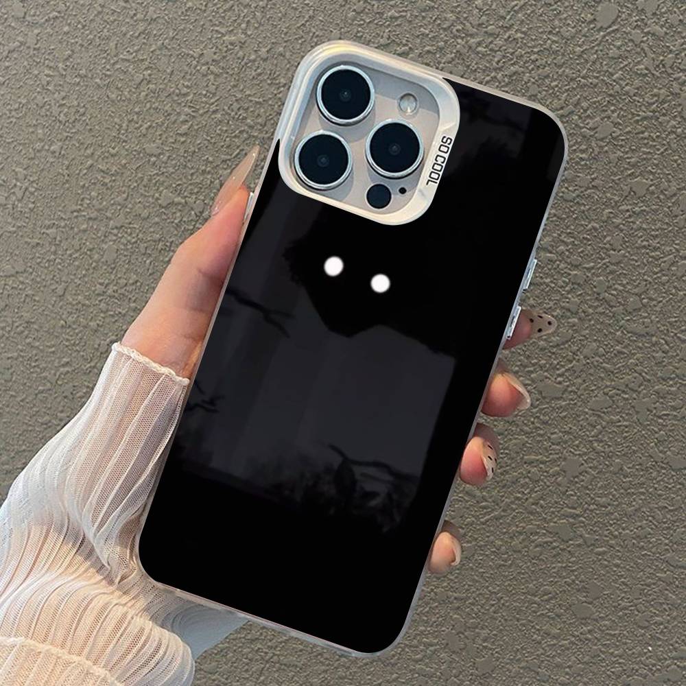 Dark Funny Monster Cat Phone Case For iPhone 17 Air 16 15 14 11 12 13 Pro Max Plus X XR XS Colored Silver Hard Cover