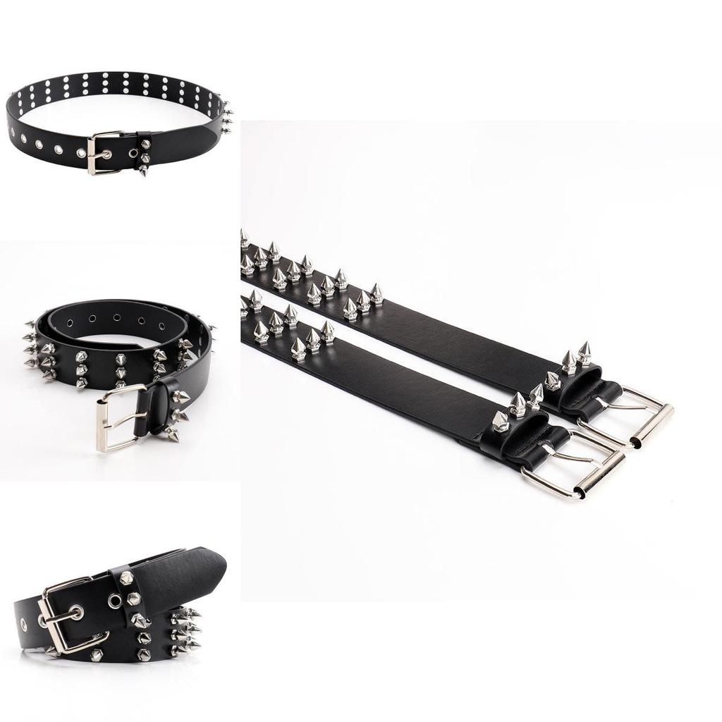 Fashion Solid Color Rivet Design Women Casual Belt For Street Style Fashion