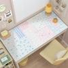 Leather Desk Pad Protector Fruit Grid Strawberry Pink Girl Mouse Pad Office Desk Mat Waterproof Non-Slip PU Desk Blotter Pad