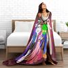 Cartoon Characters Blanket with Horror and Fantasy Elements Design  Blanket, Suitable for Use In the Bedroom, Living Room, On the Sofa
