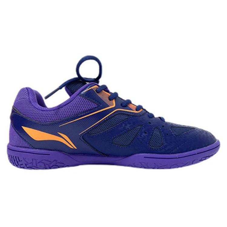 Li Ning Cushioning, Wear Resistant Low Top Table Tennis Shoes Unisex Navy APTU013-5