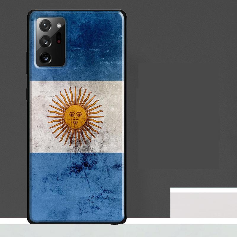 Argentinien Flagge Hülle Für Samsung Galaxy S24 Ultra S23 S22 S21 S25 Ultra S9 S10 S20 Plus S25 FE Handyhülle
