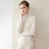 Women's Plus Size 100% Cashmere Knit Long Sleeve Sweater - Autumn/Winter Base Layer Top