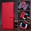 Pure Color Wallet Flip Leather Case For iPhone 14 13 12 11 Pro Max Mini XS XR X 7 8 6 6S Plus SE 2020 2022 5 5S Phone Book Cover