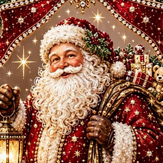 Indoor Winter Holiday Decorations Christmas Faux Diamond Painting Tabletop Ornaments, Beginner-Friendly DIY Acrylic Rhinestone Art Decor Craft