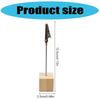 12 Pcs Place Card Holders Standing Photo Stand with Clips Card Stand for Home Office House Decoration