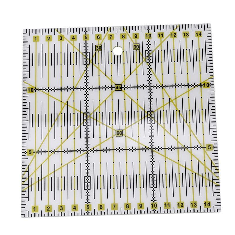 Buy 1pc Acrylic Material Patchwork Ruler Quilting Ruler For Clothing ...