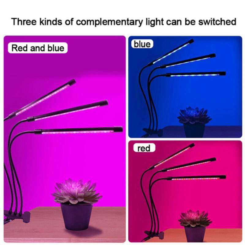 Full Spectrum Led Grow Light With Adjustable Clamps For Indoor Plant Cultivation