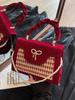 Women's Luxury Red Bridal Handbag - Bridesmaid & Bride Wedding Clutch