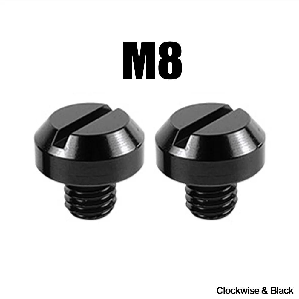 2Pcs Motorcycle M8 M10 CNC Aluminum M8 Rear View Mirror Hole Plugs Screws Rearview Mirror Anti-Rust Holder