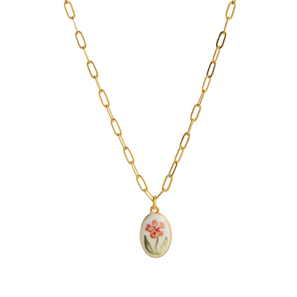 Niche Fresh Plant Series Necklace Diy Lemon Strawberry Bow Pendant Necklace Collarbone Chain
