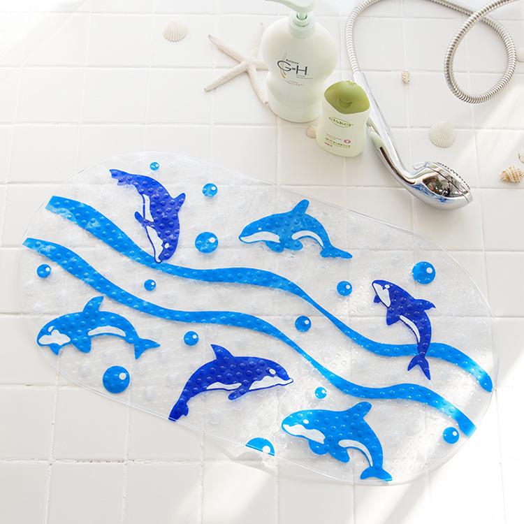 23 Pattern Cartoon Non-Slip Bathroom Mat PVC Bottom Suction Cup Shower Mat for Child Drainage Bath Pad Bathtub Mat Eco-friendly