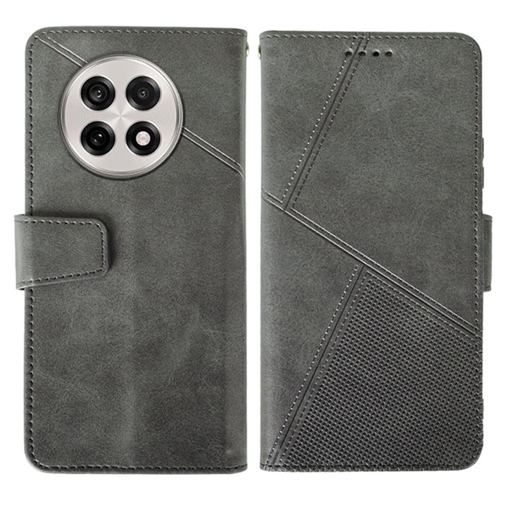 For OnePlus 13R 5G Case Leather Wallet Phone Cover Stand Calf Texture