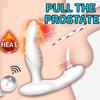 Erwärmung und Ziehen Version Anal Vibrator Finger Prostata Massager Anus Stimulieren Butt Plug Männlicher Masturbator Hinterhof Plug Sex Spielzeug