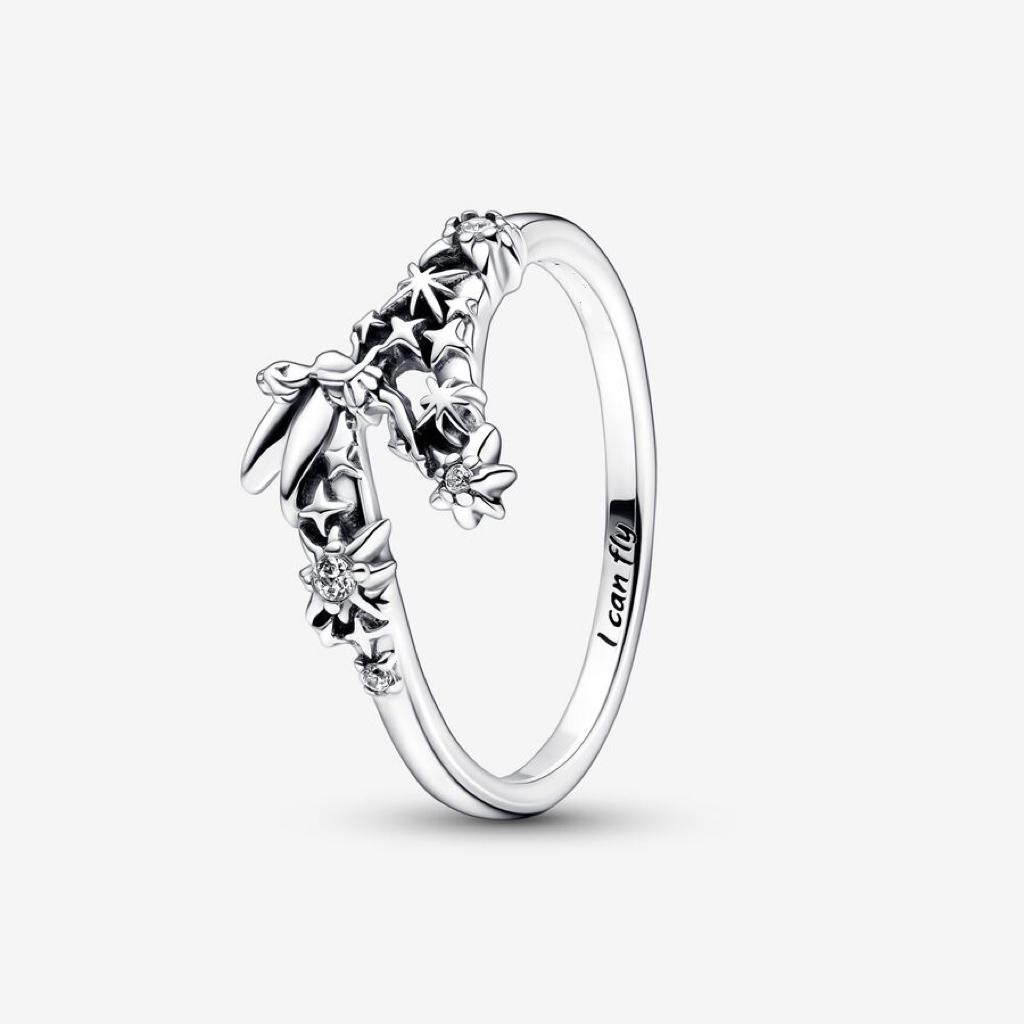 New 925 Silver Ring Sparkling Butterfly Bold Ring For Women Wedding Party Fine Jewelry